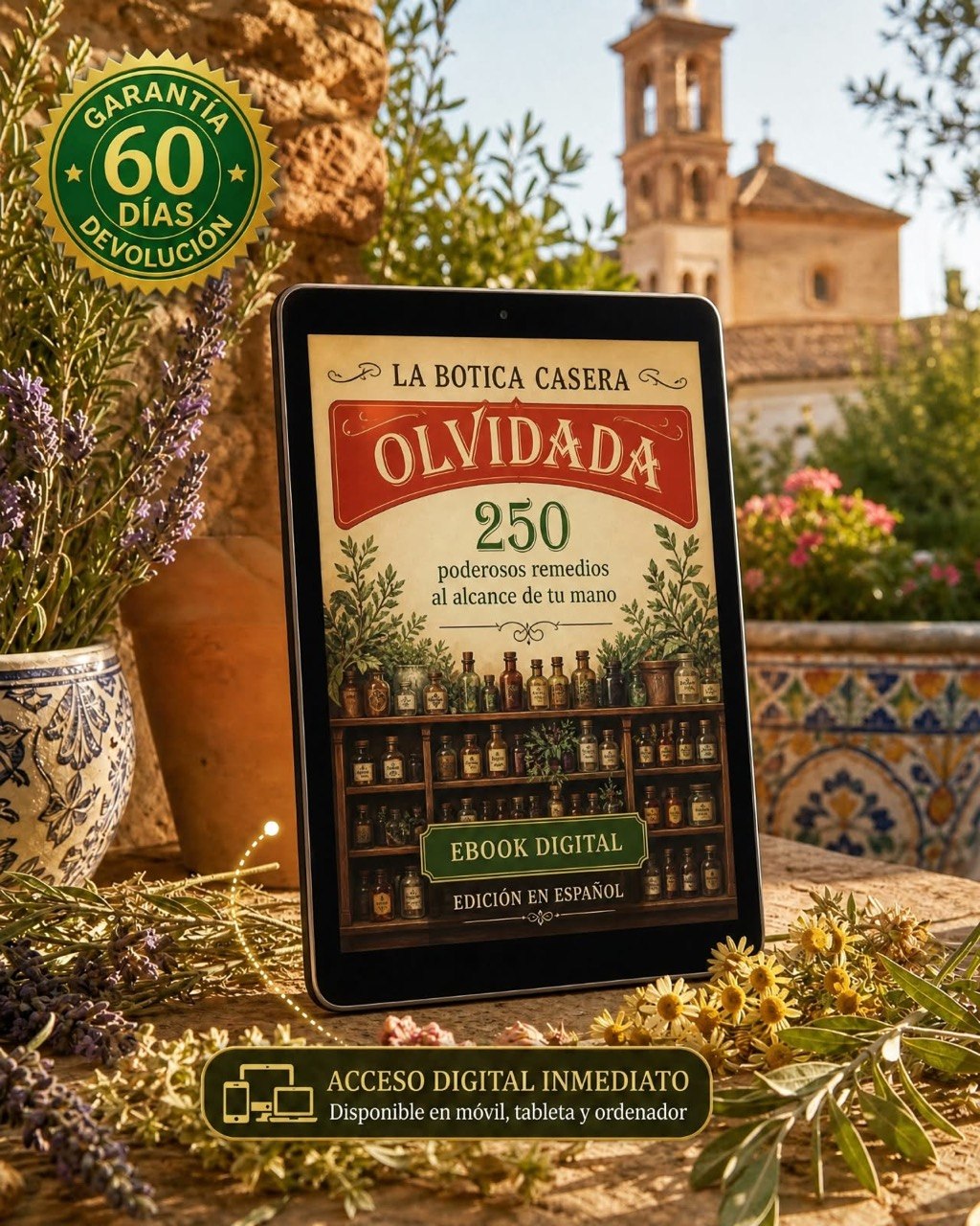 Libro La Botica Casera Olvidada en un entorno mediterráneo